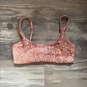 Skatie Mya Top Eden Snakeskin Print XS NWOT